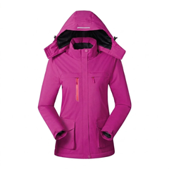 Berta | Thermo Jacke mit Kapuze in Lila