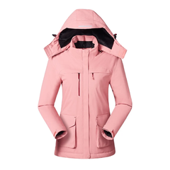 Berta | Thermo Jacke mit Kapuze in Rosa