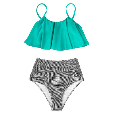 Laura® | Bunter Bikini mit Rüschen