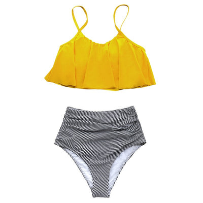 Laura® | Bunter Bikini mit Rüschen
