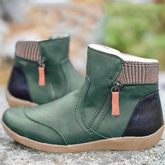 Birgit | Damen Bequeme Wasserdichte Orthopädische Stiefel in Grün