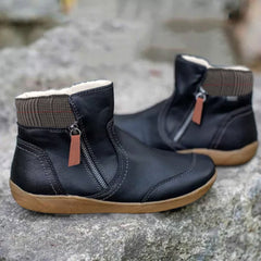 Birgit | Damen Bequeme Wasserdichte Orthopädische Stiefel in Schwarz