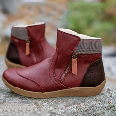 Birgit | Damen Bequeme Wasserdichte Orthopädische Stiefel in Rot