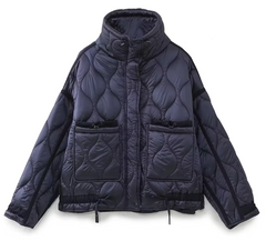 Kylene | Manteljacke mit Taschen in Dunkelblau