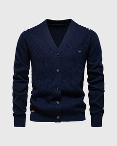 Alfred | Strick-Cardigan mit Knöpfen in Marineblau
