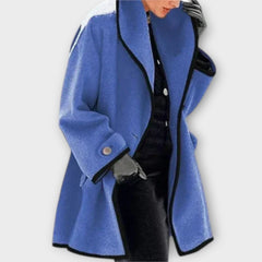 Sherry - Eleganter Trench Mantel in Blau