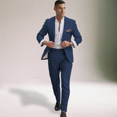 Bartholomäus®️™ | ELEGANTER HERRENANZUG in Blau