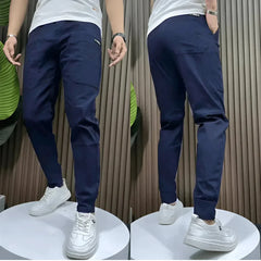 Leon | Premium Herren Cargo-Stretchhose in Blau