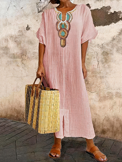 Bohème Sommerkleid für Damen | Maxi