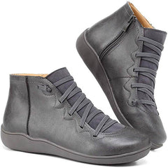 Liana | Trendige orthopädische Stiefelette in Grau