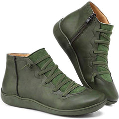 Liana | Trendige orthopädische Stiefelette in Grün