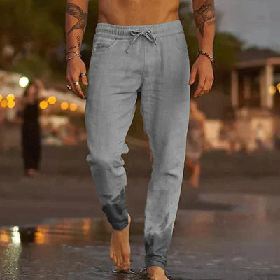 Leinenhose mit Kordelzug für Herren
