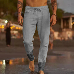 Sterling | Herren Leinenhosen in Grau
