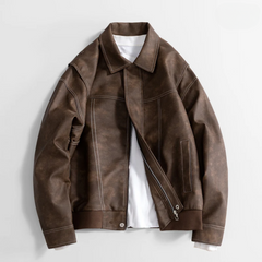 Lorenzo - Lederjacke in Braun