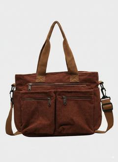 OLIVA Tote | Vielseitige und Stilvolle Tasche aus Hochwertigem Cord in Brown