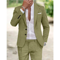Bruno | Herren Eleganter Zweiteiliger Anzug in Grün