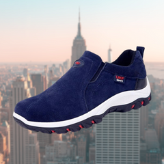 Bruno | Herren Slip-On Schuhe mit Dämpfung in Blau