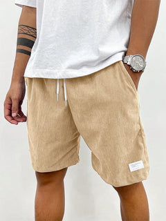 Bruno | Herren Sommer Shorts mit Kordelzug in Beige