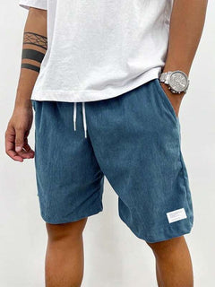 Bruno | Herren Sommer Shorts mit Kordelzug in Blau