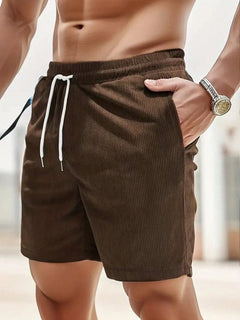 Bruno | Herren Sommer Shorts mit Kordelzug in Braun