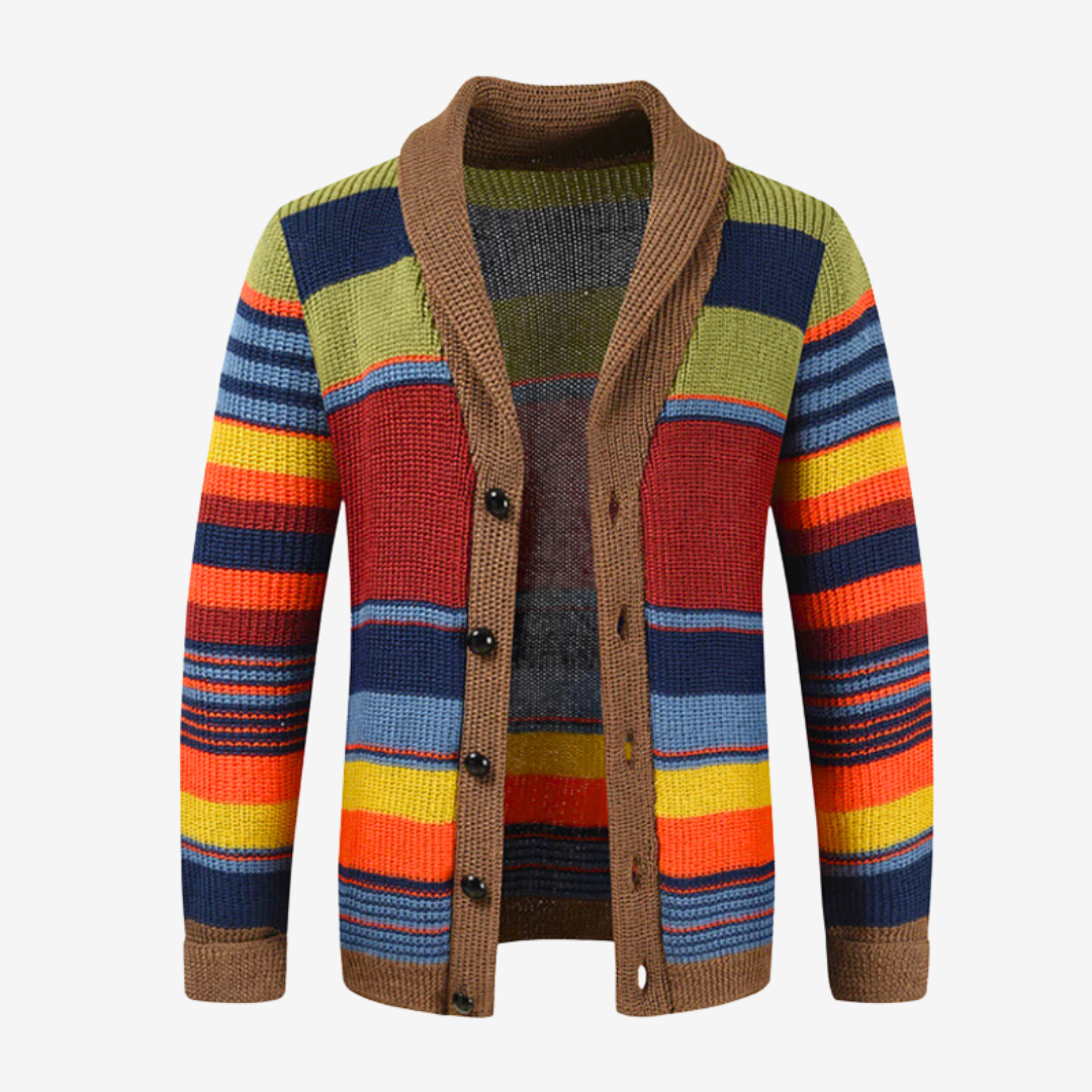 Bunte Strickjacke für Männer - Daren