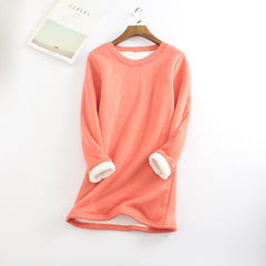 Astrid - Damen-Fleece-Pullover in Orange