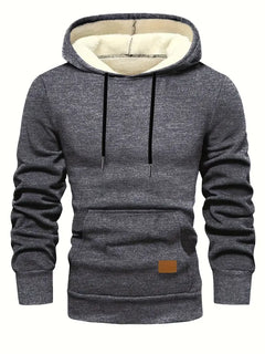 Zauris – Langärmliges Sweatshirt mit Kapuze in Dunkelgrau