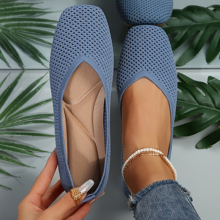 Odele® | Blaue flache Schuhe