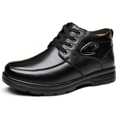 Winterschuhe Herren | Schnürschuhe mit gepolstertem Inneren in Schwarz