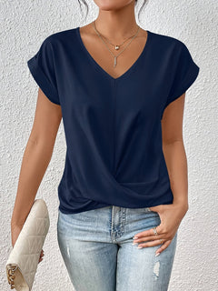 Rutley - Crew neck T-shirt in Navy blue