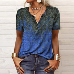 Selene - Elegante Sommerbluse in Blau