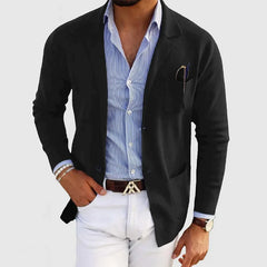 Manuel™ | Eleganter Herren Blazer in Schwarz