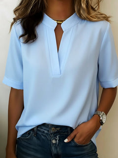 Xenia - Bluse mit weichem Griff in Blau