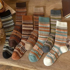 Elle | Vintage Socken in Gemischte Farben-zufällig 5 Paare