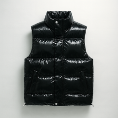 Ravello Quilted Puffer Vest in Black