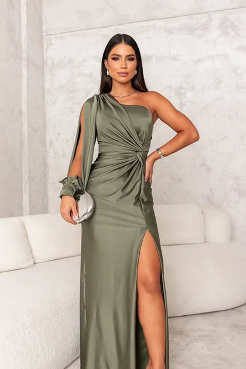 Doria - Elegantes Abendkleid Mit Einer Schulter Für Damen