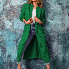 Cecilie - Elegante farbige Strickjacke für Damen in Grün