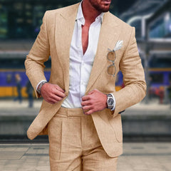 Klaus®️™ | ELEGANTER HERRENANZUG in Kakis