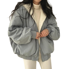 Caitlin | Gefütterte Winterjacke in Blau