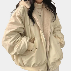 Caitlin | Gefütterte Winterjacke in Weiß