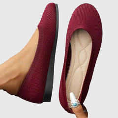 Calypso | Damen Ballerinas rutschfest atmungsaktiv in Rot
