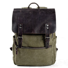 Gaston - Vintage-Rucksack - Robustes Canvas in Hellgrün