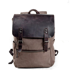 Gaston - Vintage-Rucksack - Robustes Canvas in Kaffee