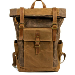 Wiley - Vintage-Rucksack - Praktische Taschen in Kaffee