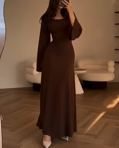 Alina™ - Elegante Gebreide Maxi Jurk