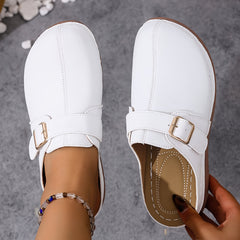 Orlaith - Gepolsterte orthopädische Sandalen in Weiß
