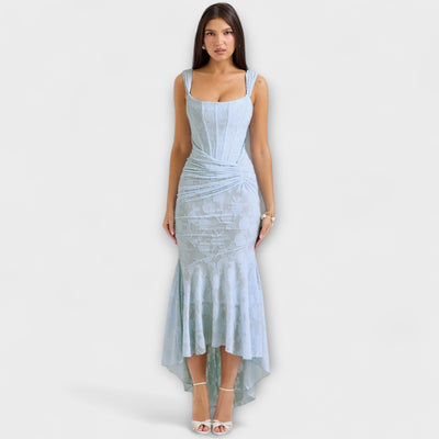 Renske - Stilvolles Maxikleid mit kunstvollem Korsett