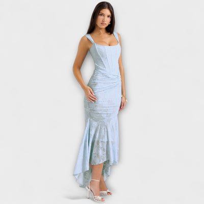 Renske - Stilvolles Maxikleid mit kunstvollem Korsett