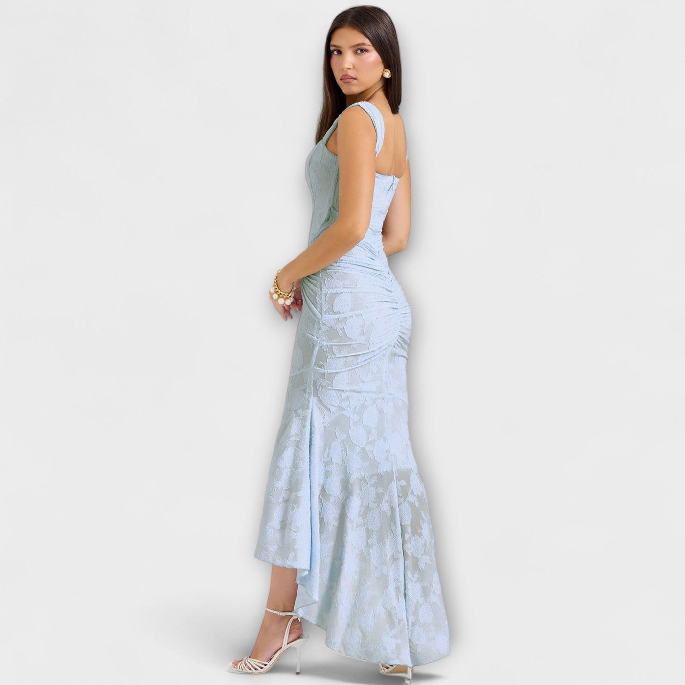 Renske - Stilvolles Maxikleid mit kunstvollem Korsett