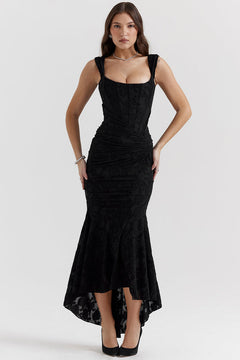 Gracie | Bodycon Hochzeitsgastkleid in Schwarz